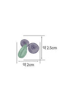 韓國半碼數位紡織印花藍莓水果圖案布料